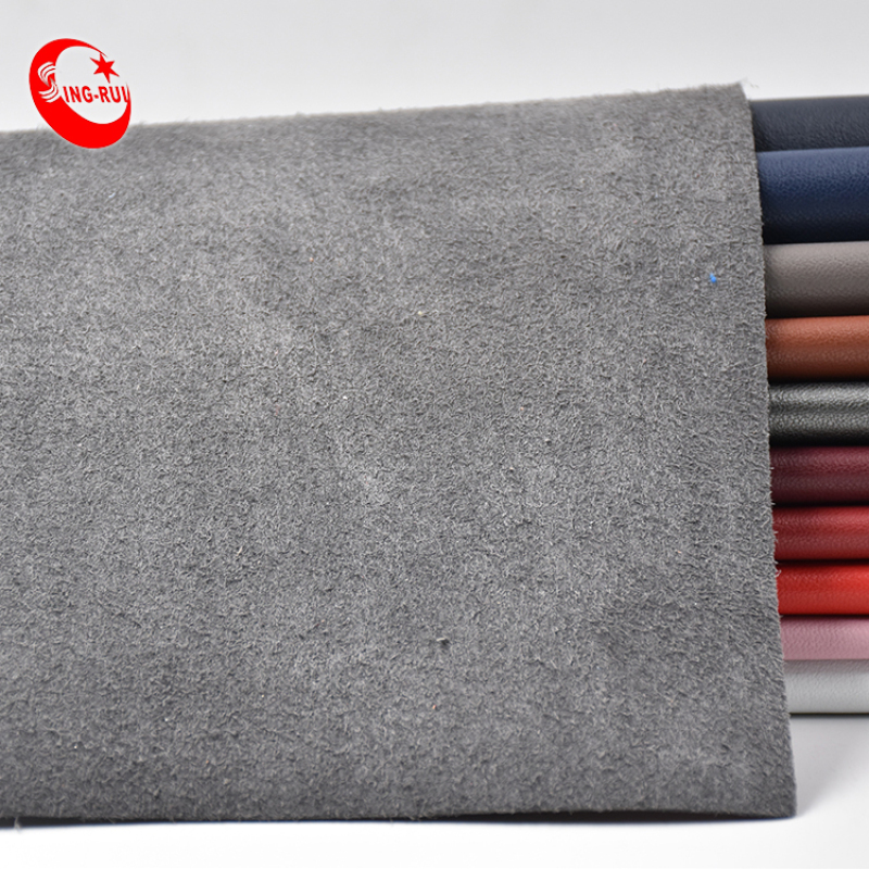 Breathable raw material Pu Microfiber pu Leather Stock Hydrolysis Resistance Leather For Shoes And Bags