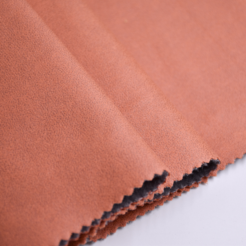 Popular Fabric Brown Waterproof Polyester Glue Embossing Velvet Bronzing Sofa Fabric For Sale
