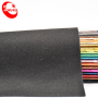 Textiles Leather Products Gold Foiled Leather Fabric For Coat