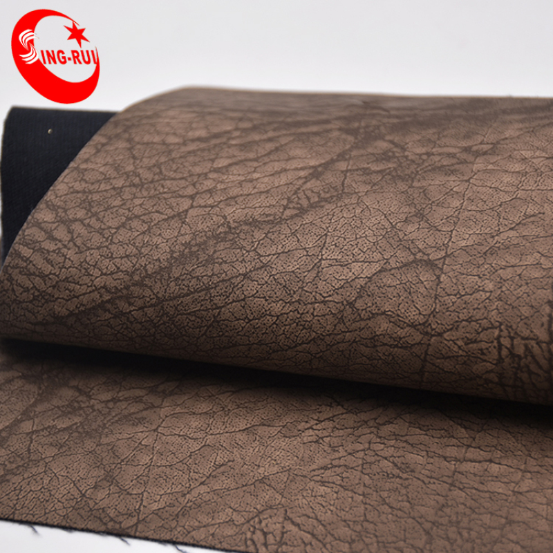 Custom High Quality Tree Bark Leather Pu Artificial Leather