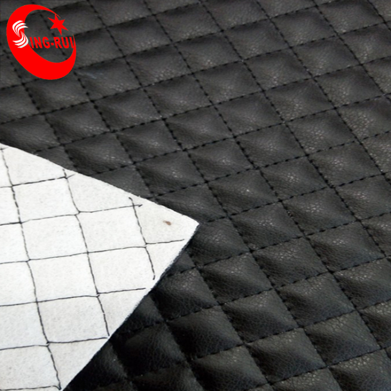 PU Finished Surface Stitches Leather For Men shoes