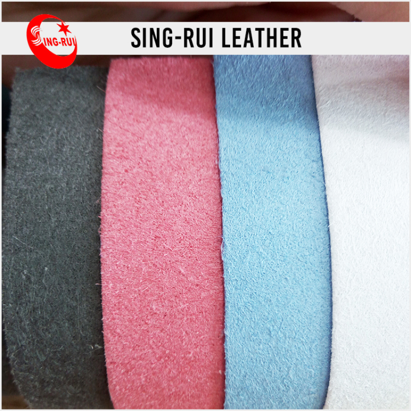 Recycled Embossed Microfiber leather for shoes bags