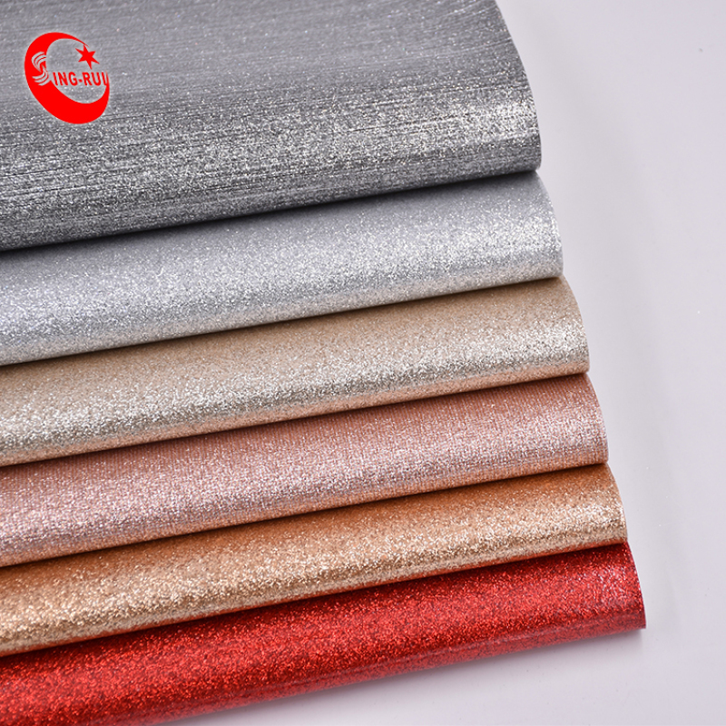 Wholesale Glitter Leatherette Cushioning Pu Leather