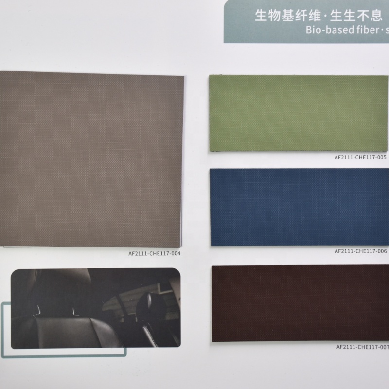 Vegan Faux Leather Biobased Synthetic Leather for Automotive interior
