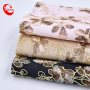 Fashion Lace Embroidery Fabric Glitter Sparkling Pu Leather Shoe Materials Manufacturers Stock For Bags Decoration