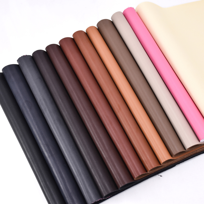 Top Quality Pu Fabric Polyester Eco Leather Soft Colorful Textured Faux Leather Scratch-Resistant Leather For Shoes