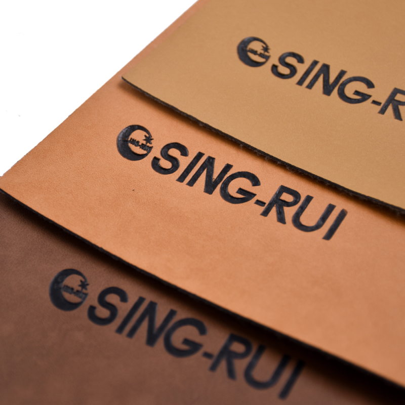 Jeans Clothing Labels Custom Logo Embossed Color Change Leather for Pant Label and Notebook