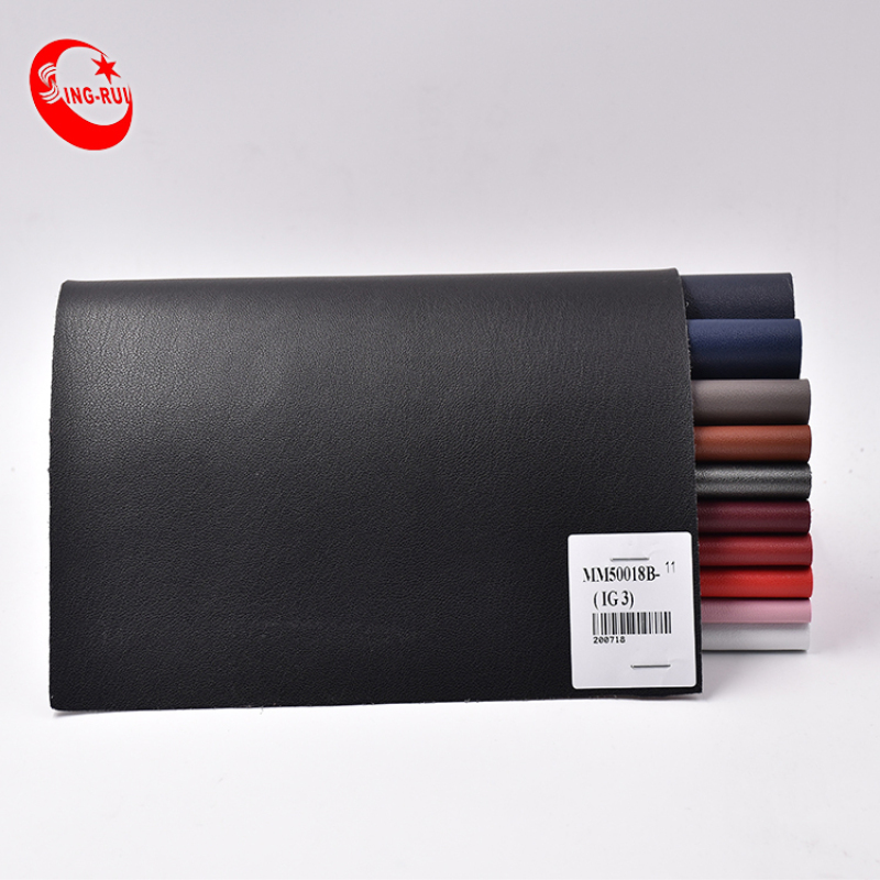 1.2mm high-grade super fiber Thick Waterproof but breathable Black PU Embossed Microfiber Synthetic Leather Roll