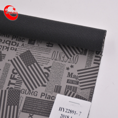 Ткань синтетической кожи картины газеты выбивая кожу Пу для делать сумки