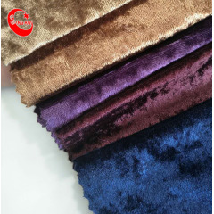 China Manufacturer Multi-Colors Design Furniture Retro Sofa Fabric Crush Holland Velvet Upholstery Fabric  For Sofa