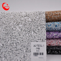 Hot Selling Glitter Fabric With Shiny Bead For Lady Shoe