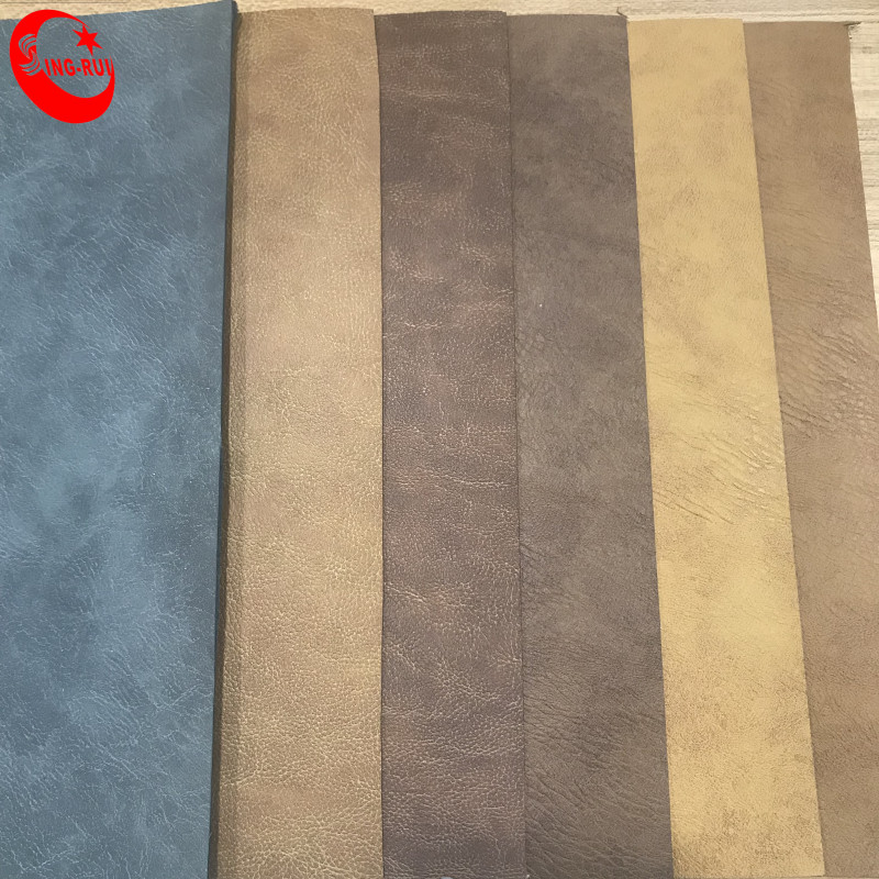 Recycled Bonded Leather Printed PU Embossing Leather