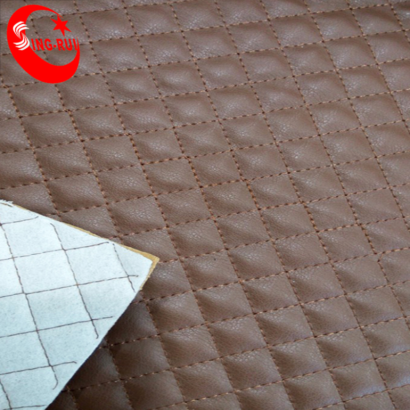 PU Finished Surface Stitches Leather For Men shoes