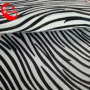 Zebra fur pu leather materials women shoes pu artificial leather