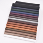 China Factory Pu Suede Faux Leather Two Tones Wax Feeling Fashionable Synthetic Leather For Winter Shoe