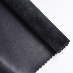 Tela elástica de cuatro vías de terciopelo inferior de alta calidad para otoño e invierno, cuero elástico resistente a la hidrólisis cálido para hacer botas