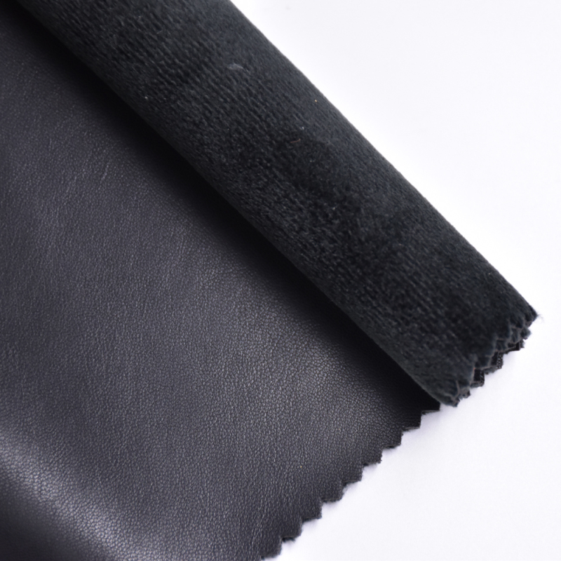 Autumn and winter  Top Quality bottom velvet four-way elastic fabric warm elastic hydrolysis-resistant  Leather For Making boots
