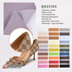 Wholesale 0.8mm Imitation microfiber pu synthetic shoes lining leather fabric with water base