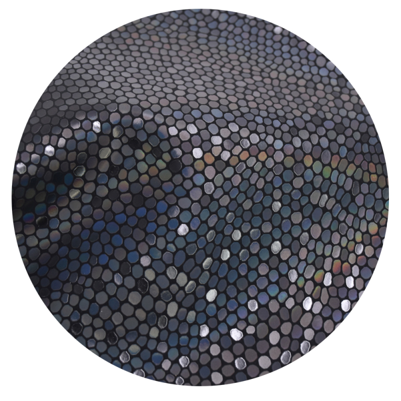 2022 NEW! Fleece paper snake Pattern Shell Iridescent Mosaic Synthetic leather pu  material for  bags and shoes