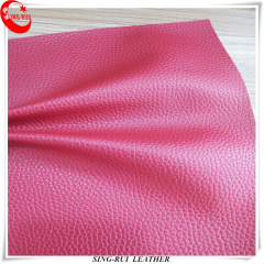 Cuero de PVC de grano Lichi de 1.2 mm para sofá y bolsos