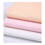 Chunky Holographic Colorful Reflective Embossed Glitter Fabric Wrinkle Resistant Pu Faux Leather Material For Shoes