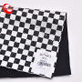 Colorful Square Black White Colour Design Shiny Fine Velvet Glitter Synthetic Pu Leather Fabric For Making Shoes Bags