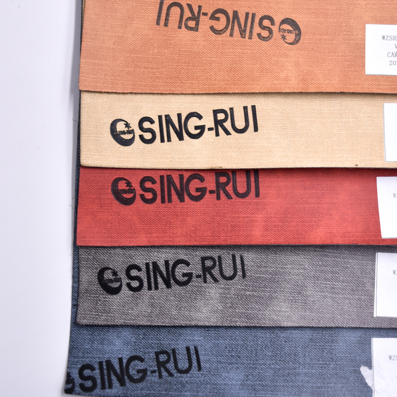 2022 made in China factory pressure change Color high quality Artificial Pu Leather for Notebook and Jeans Label / Dairies