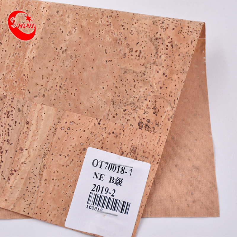 Eco-Friendly Portugal Style Printed Thin Natural Cork Leather Fabric No Harmful To Human Body For Diy Bag Wallet Handbag