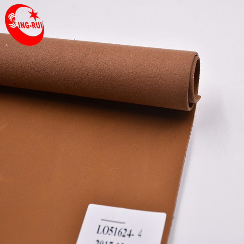Pu Leather Factory Brown Woven Leather For Shoe Making