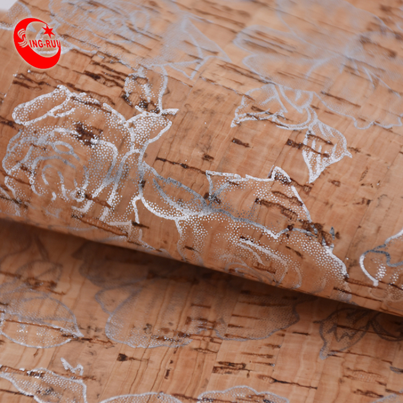 Natural Cork Thick Foiled Design Cork Sheet For Shoes