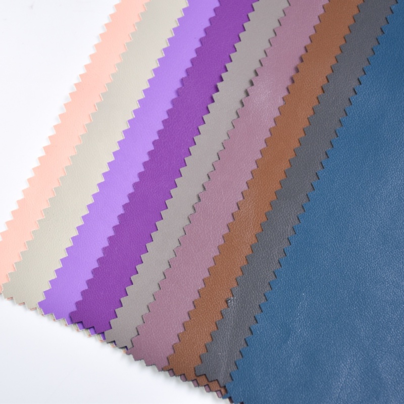 Environmentally friendly custom factory supply recycled pu leather fabric for garments