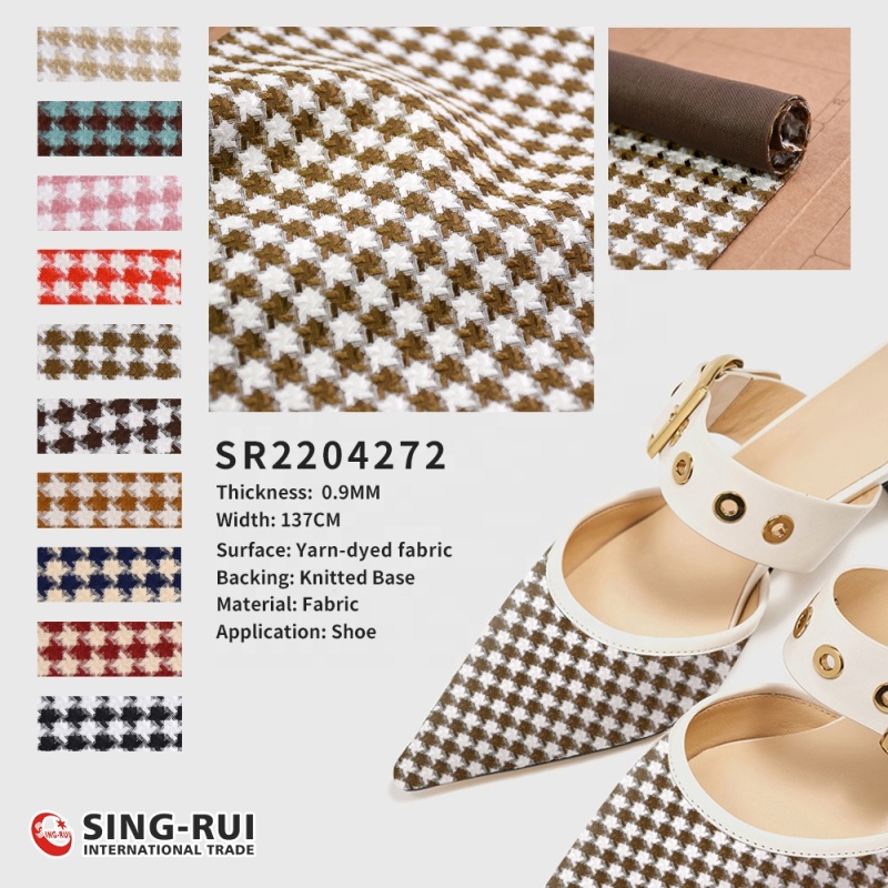 Custom pu synthetic leather material for women shoes high heel sandal