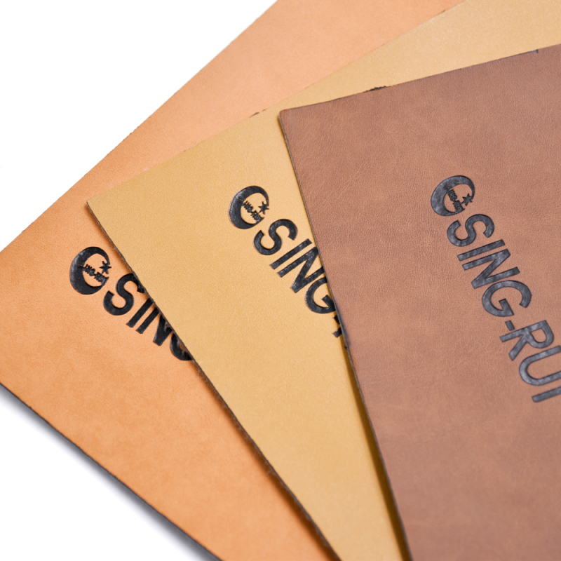 Jeans Clothing Labels Custom Logo Embossed Color Change Leather for Pant Label and Notebook