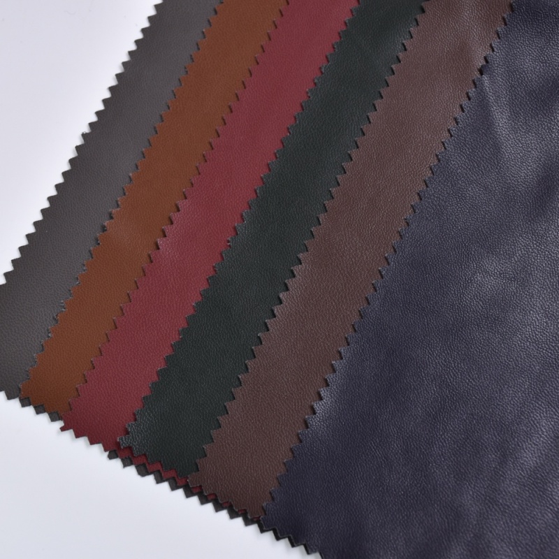 Recycled 100% RPET waterbase pu recycled leather fabric for garments made from plastic bottles