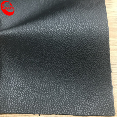 1.4mm Litchi Embossed Litchi PU Leather Flocking backing for Shoes