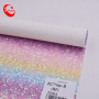 french leather factory Colorful Rainbow rainbow Glitter Decorate Fabric Leather discoloration for shoes
