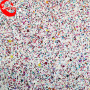 Very Popular Wenzhou Shiny 3D Chunky Glitter Leather Fabric