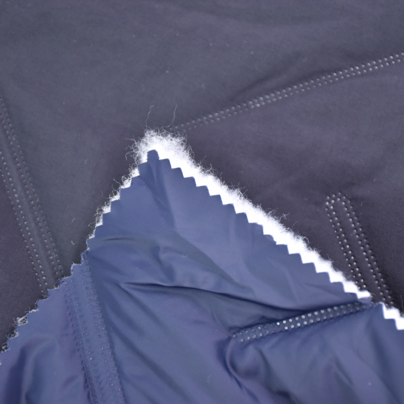 Sing-rui wholesale China factory  textile Ultrasonic quilting 228T nylon taslan + cotton for winter jacket or sportswear