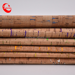 Tejido de grano de madera textil de corcho especial coloreado para cuaderno