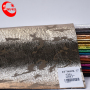 Textiles Leather Products Gold Foiled Leather Fabric For Coat