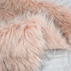 Comercio al por mayor 100% poliéster felpa conejo tela de piel sintética textil para el hogar