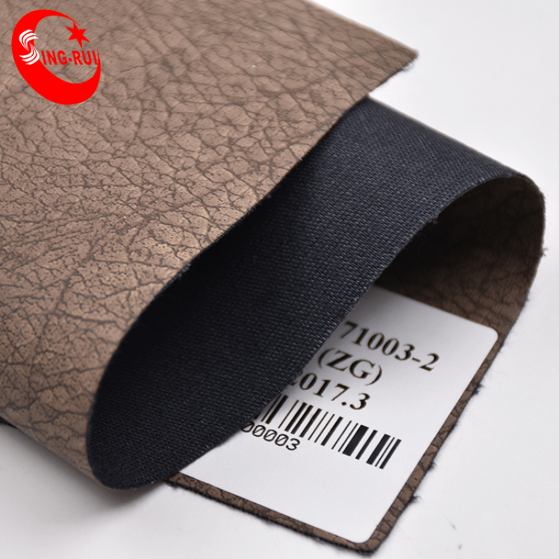 Custom High Quality Tree Bark Leather Pu Artificial Leather