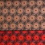 Wrinkle Resistant Embossed Tornado Pattern 3D Faux Synthetic Nubuck Leather Print For Men Shoes