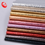 Silver Paper Surface Effect Shining Foiled Fabric for Fashion Shoes