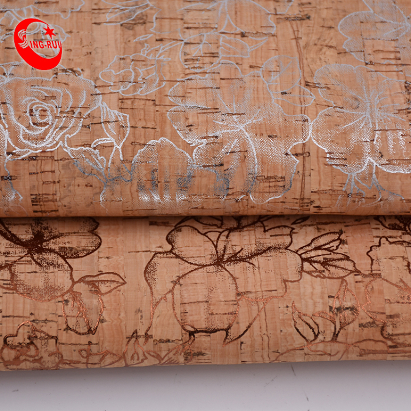 Natural Cork Thick Foiled Design Cork Sheet For Shoes
