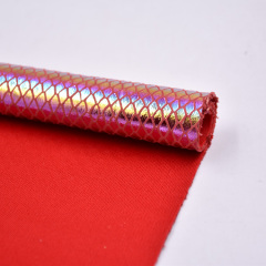Diseño de serpiente de tela de algodón en relieve en efecto de moda con papel de aluminio Nuevo desarrollo frustrado para bolsos y zapatos