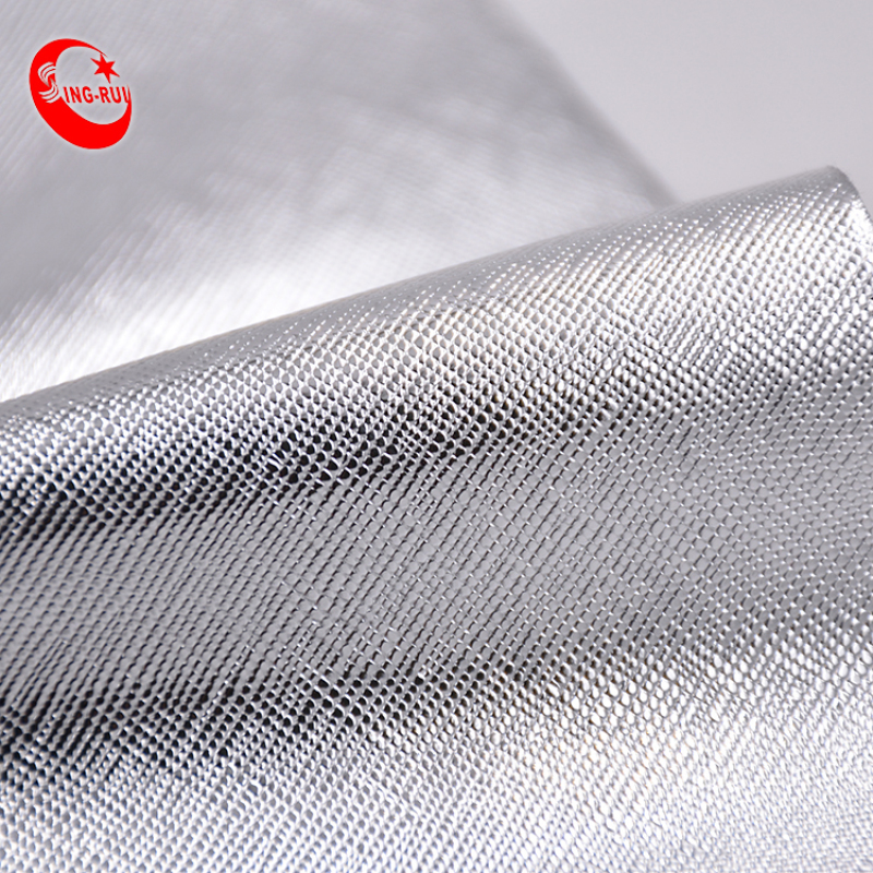 Cotton Backing Metallic Shining Leather Fabric