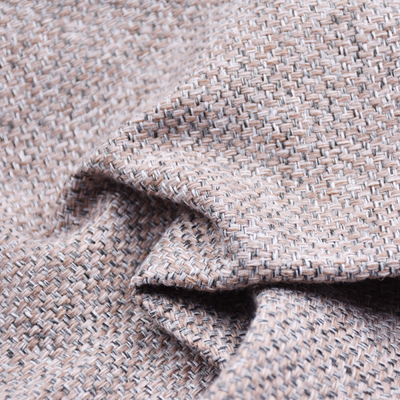 100 Polyester High quality upholster 100% polyester woven trending products coating sofa linen look fabric