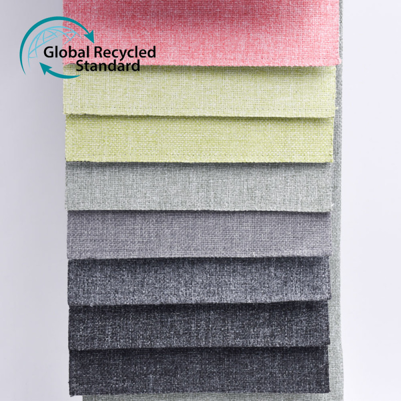 Repreve Low-carbon Environmentally Friendly Rpet 100% Polyester Recycled Upholstery Fabric For Sofas