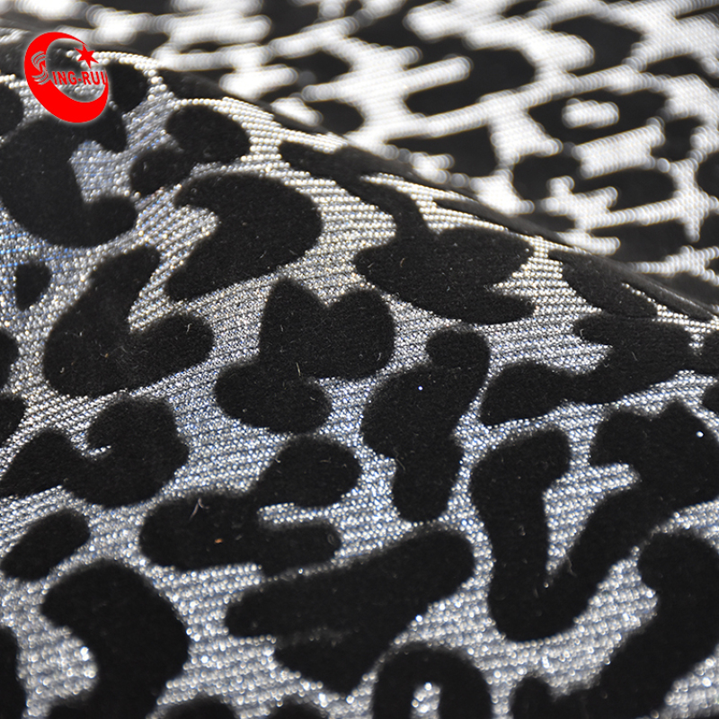 Handfeeling Soft Printed Leopard Pattern Fabric Glitter Rainbow Leather For Shoes Bags Decoration Wall Paper